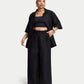 Womens Resort Linen Dual-Wear Shirt