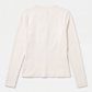 Womens Essential Long Sleeve Button Top