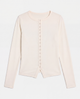 Womens Essential Long Sleeve Button Top