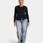 Womens Essential Long Sleeve Button Top