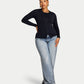 Womens Essential Long Sleeve Button Top