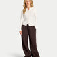 Womens Essential Long Sleeve Button Top