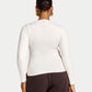 Womens Essential Long Sleeve Button Top