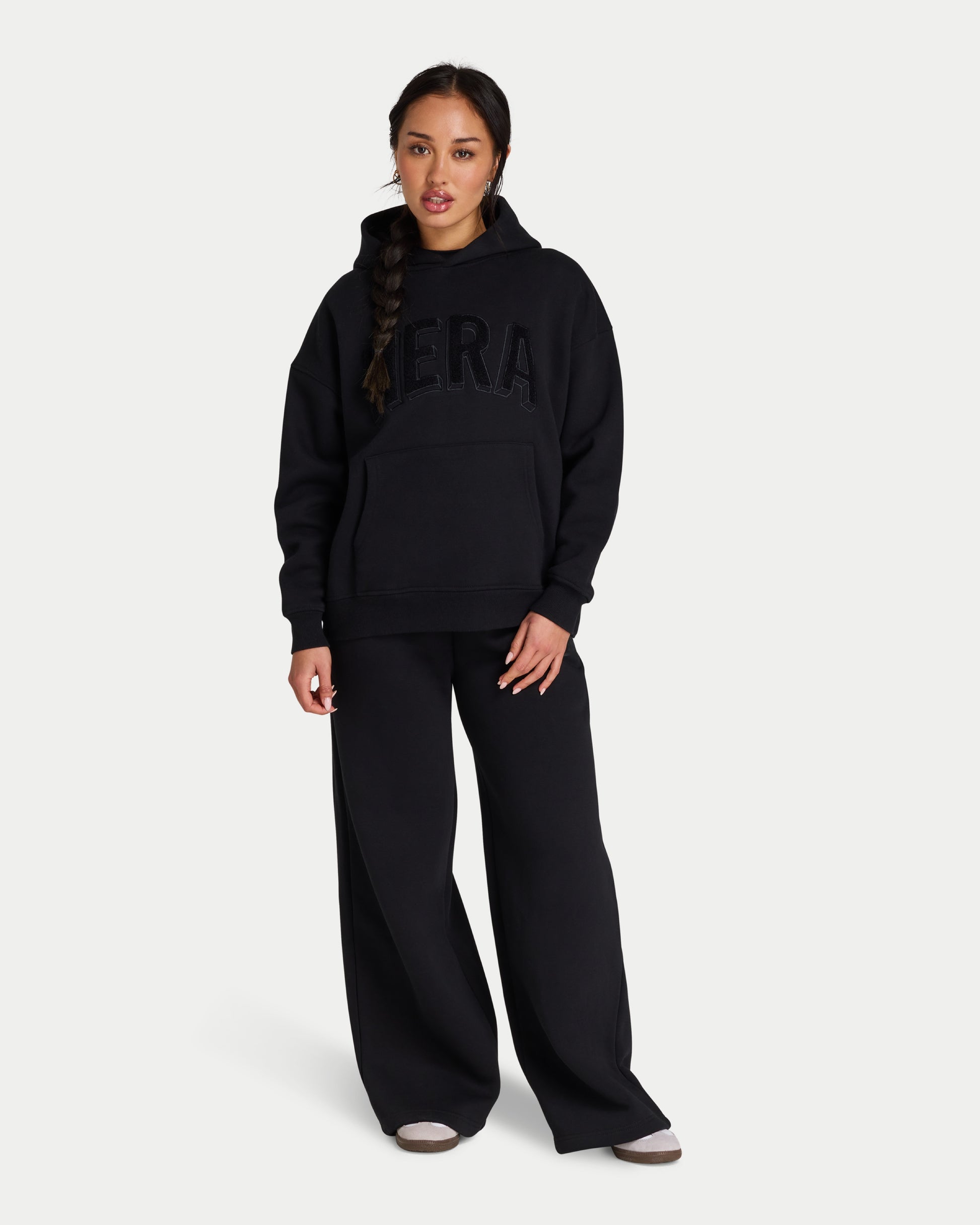 Womens 365 Oversized Hoodie Black HERA Clothing