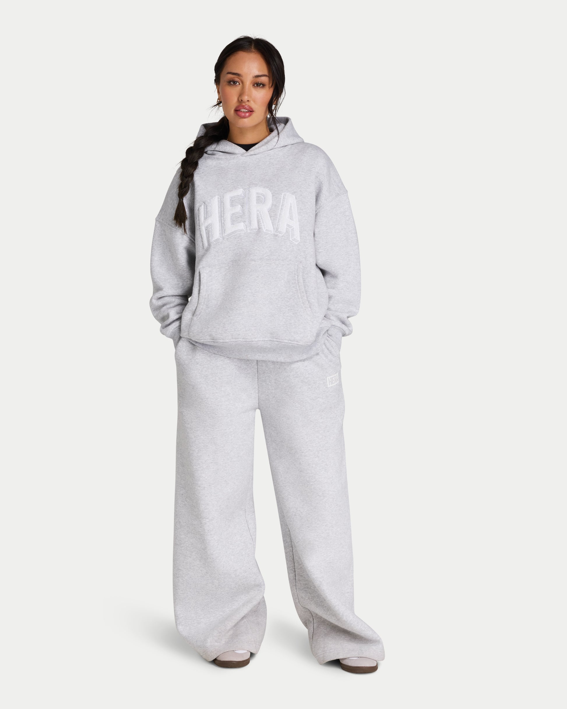 Ash Grey Raglan Seam Oversized Hoodie | Boohoo A Ash Grey Raglan Seam Oversized Hoodie | Boohoo A