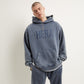 REWEAR Washed Oversized Hoodie - Vintage Dark Navy