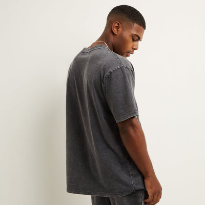 REWEAR Washed Oversized T-Shirt - Vintage Black