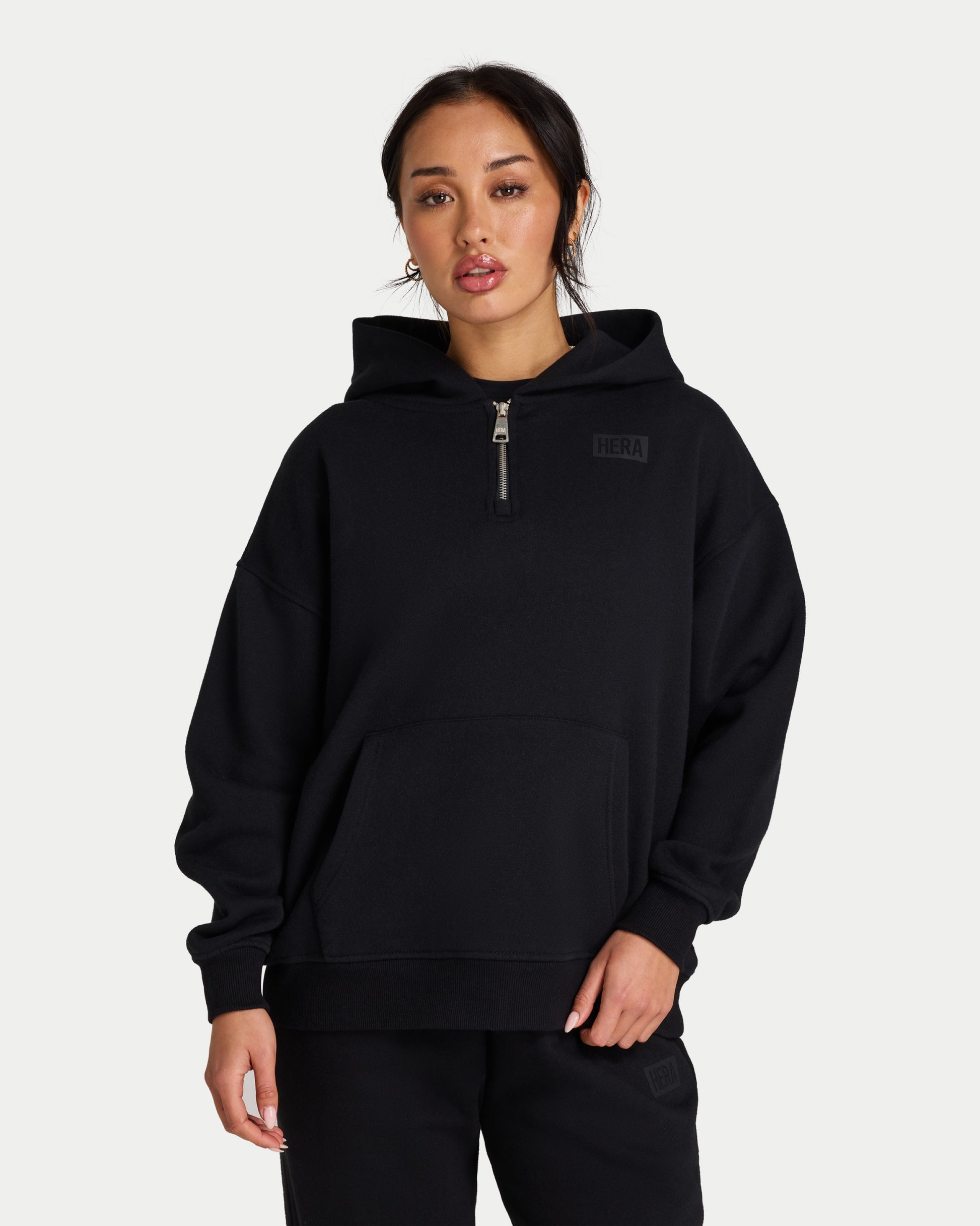 Womens Collective Hoodie Black HERA Clothing - Main Image