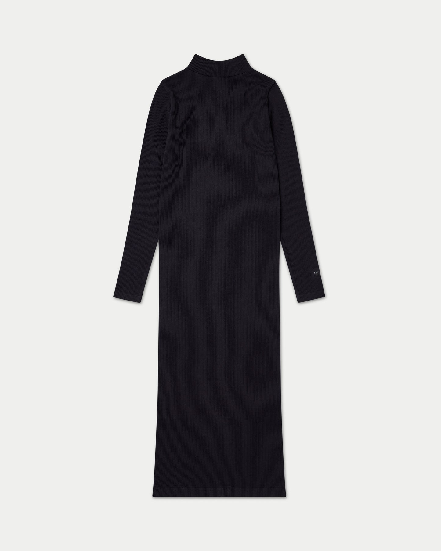 Womens Ribbed Base Long Sleeve Midi Dress