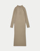 Womens Ribbed Base Long Sleeve Midi Dress