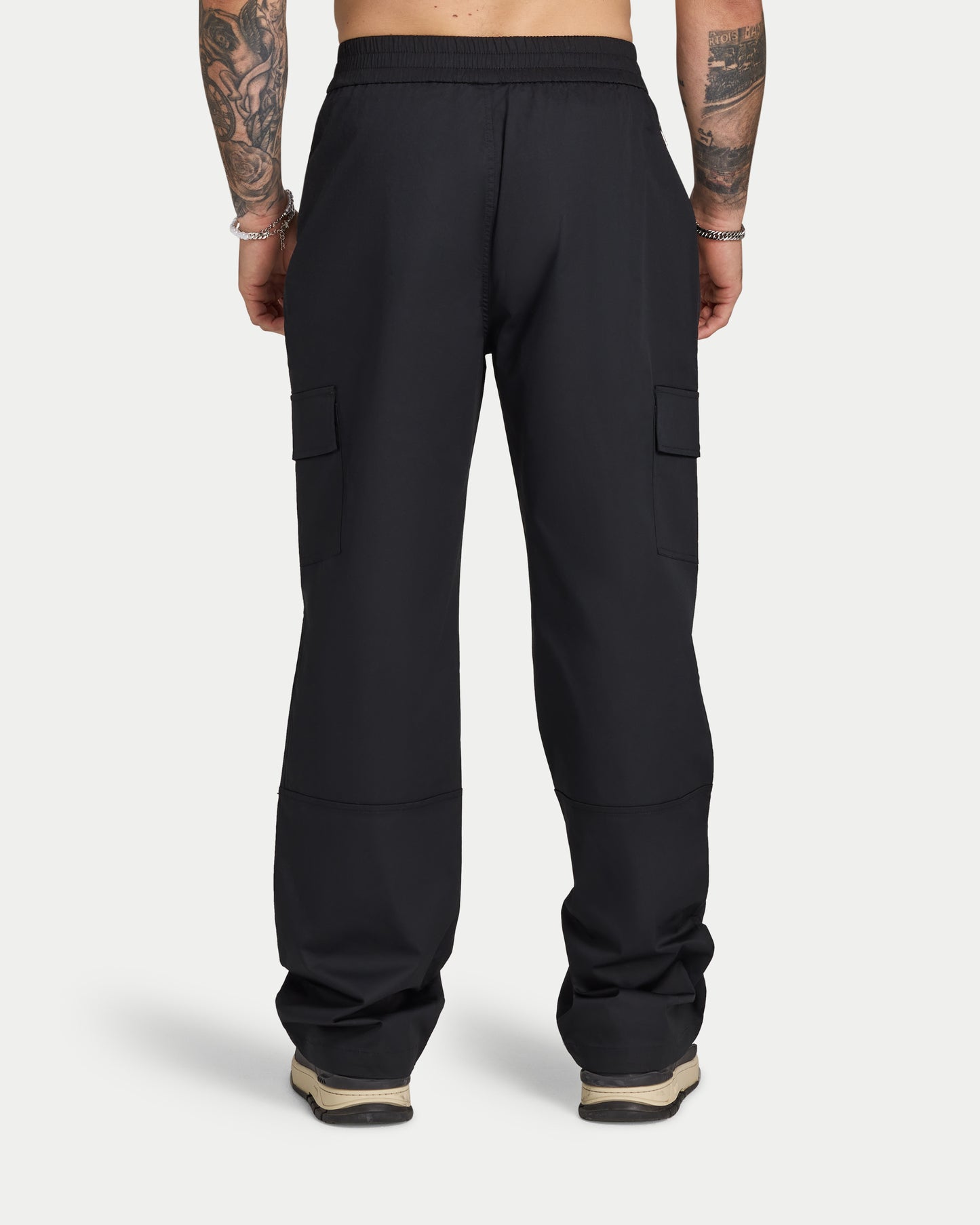 حمولة مريحة للرجال مغسولة - أسود 