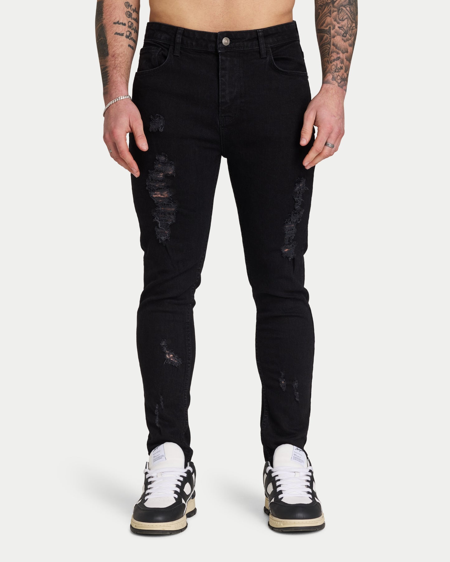 Mens Distressed Slim Fit Jean