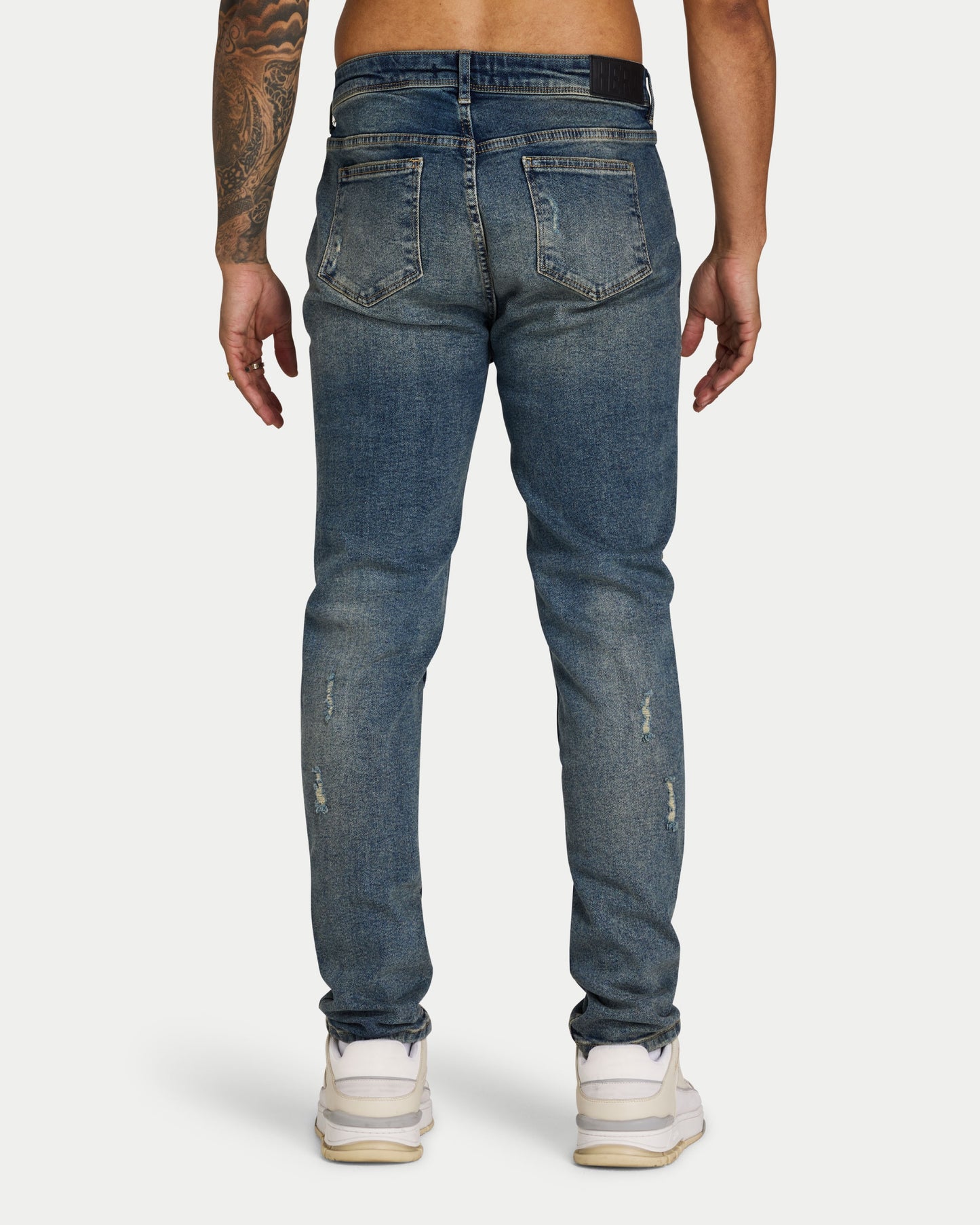 Mens Distressed Slim Fit Jean