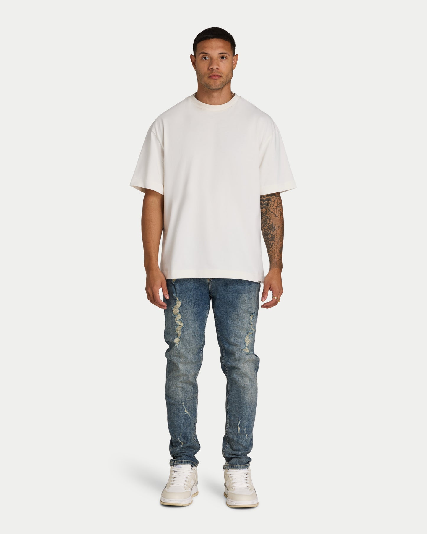 Mens Distressed Slim Fit Jean