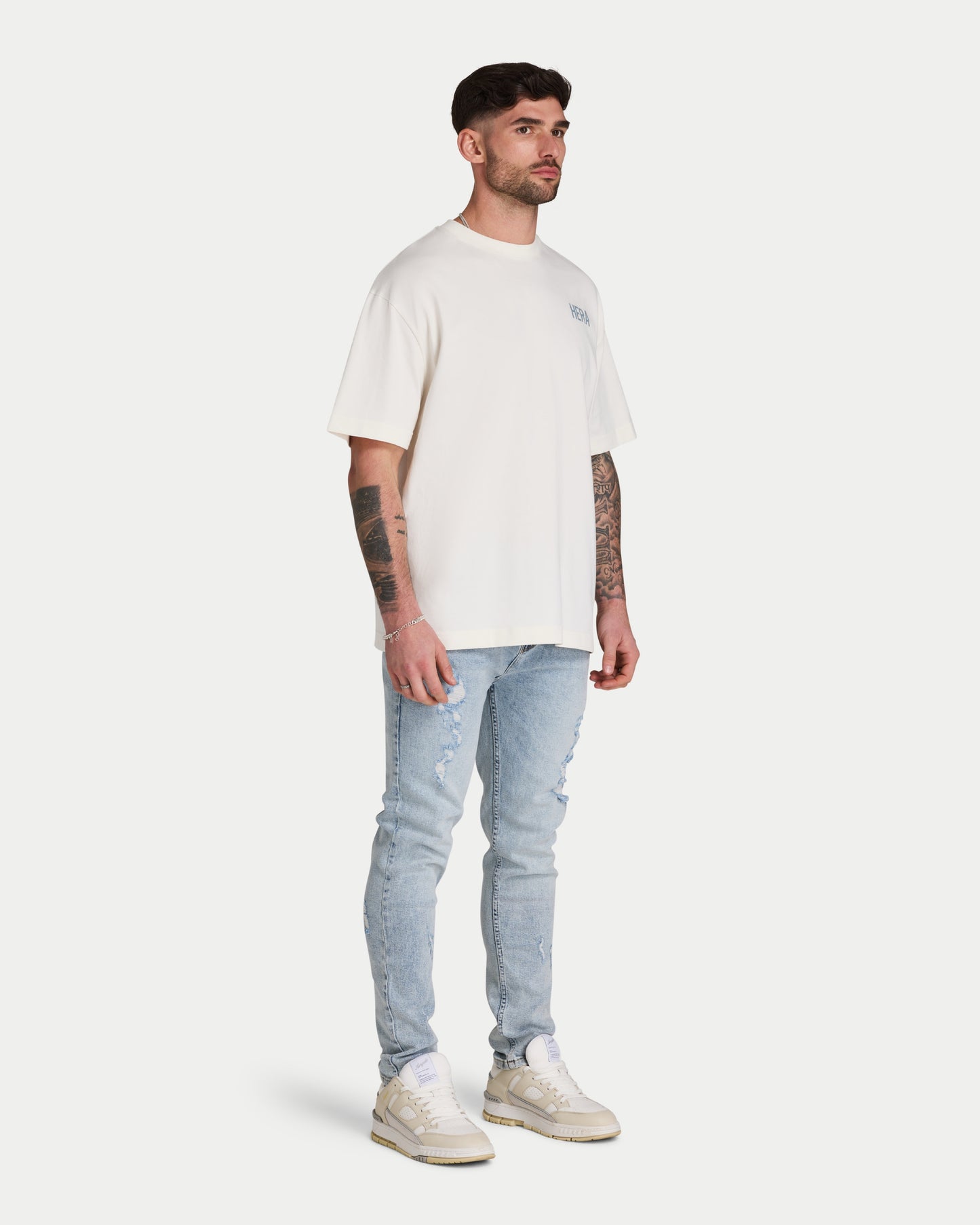 Mens Distressed Slim Fit Jean