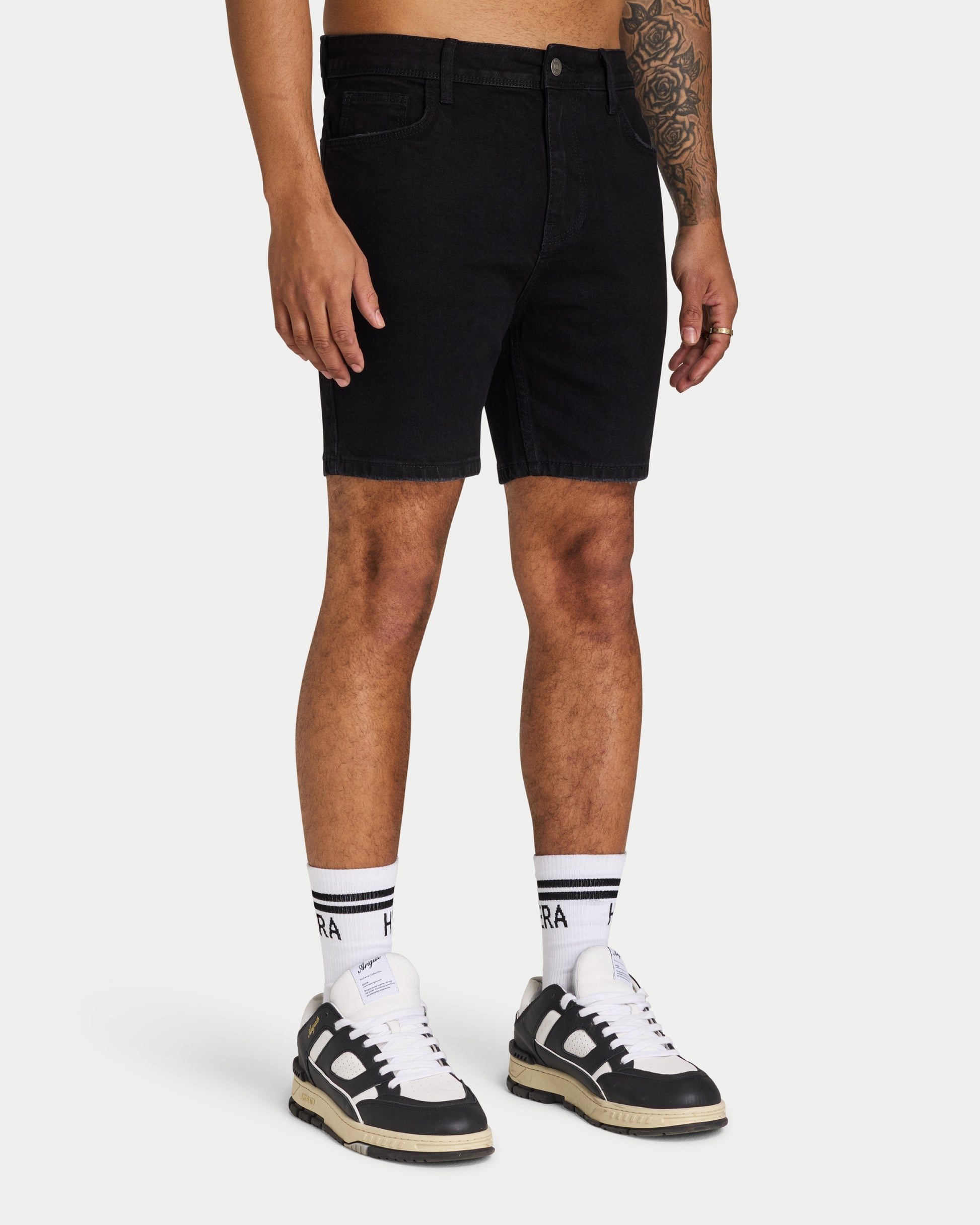 Mens Slim Fit Short Black HERA Clothing1