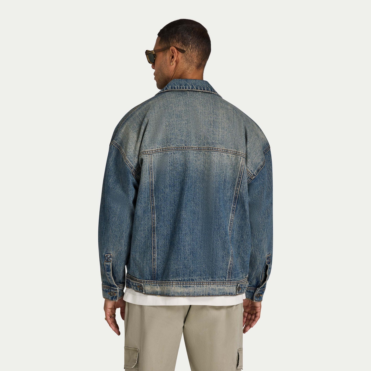 Mens Denim Jacket - Blue Sand