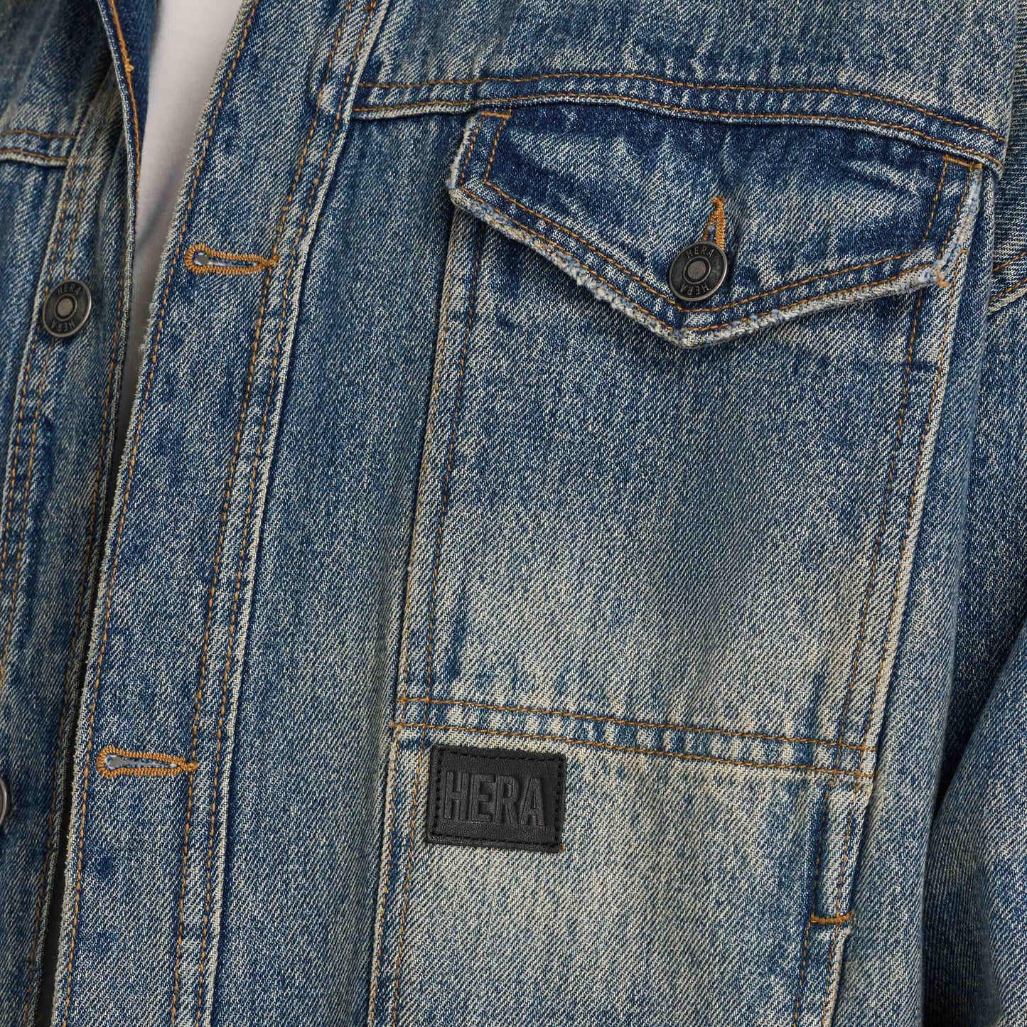 Mens Denim Jacket - Blue Sand