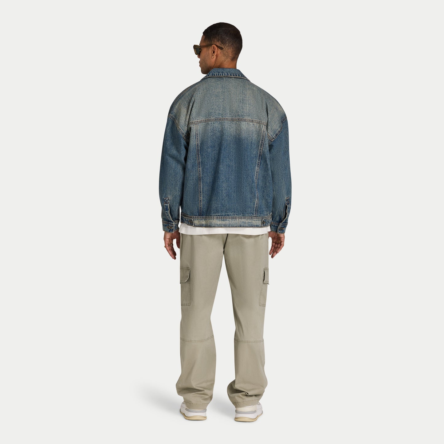 Mens Denim Jacket - Blue Sand