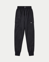 بنطال كارجو رجالي مغسول - أسود