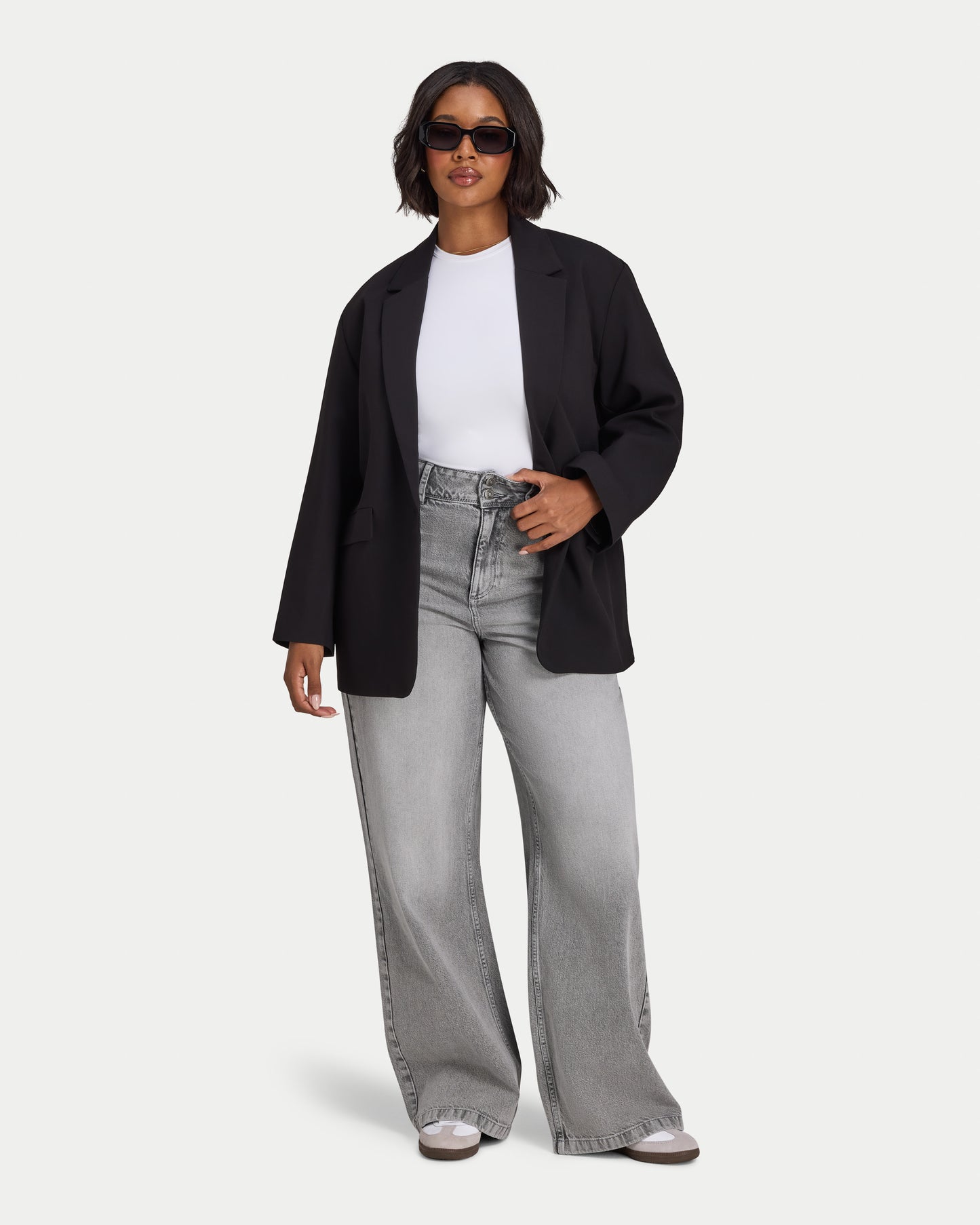 Womens Studio Oversized Blazer