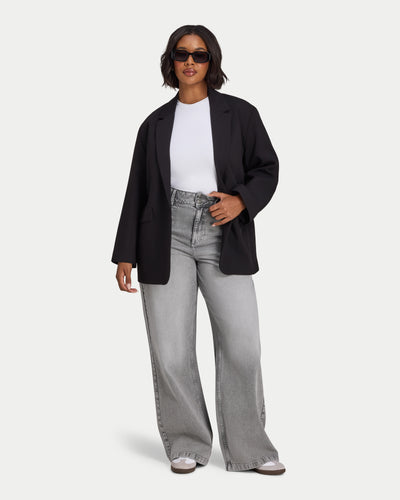 Womens Studio Oversized Blazer
