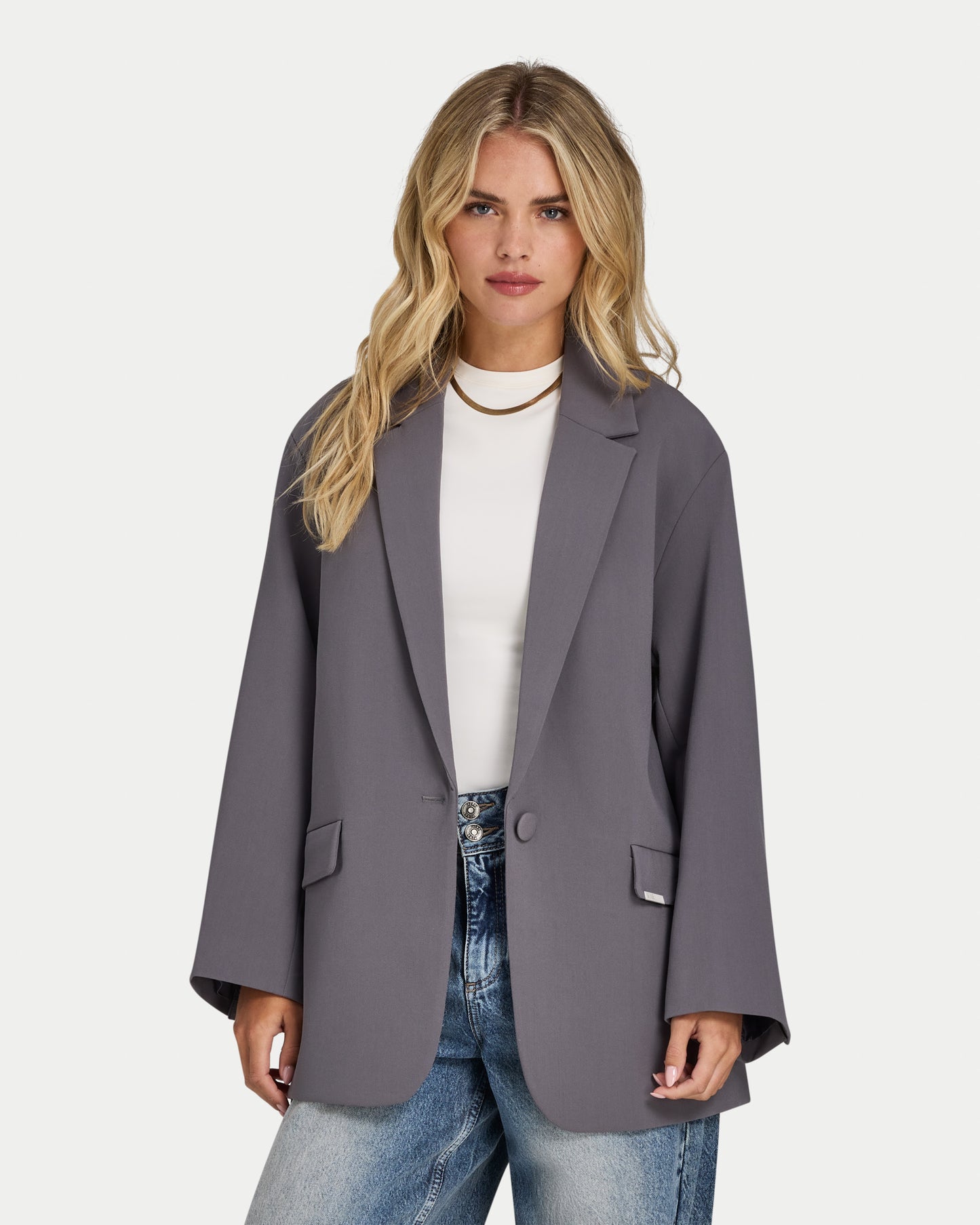 Womens Studio Oversized Blazer