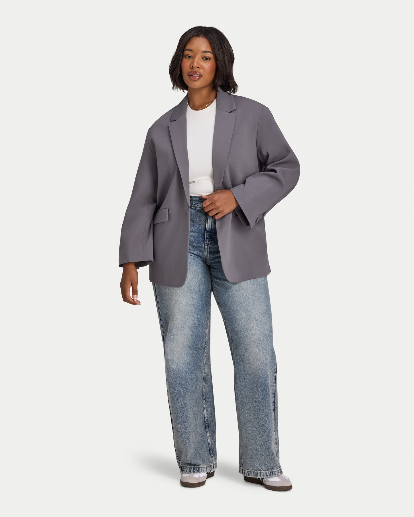Womens Studio Oversized Blazer
