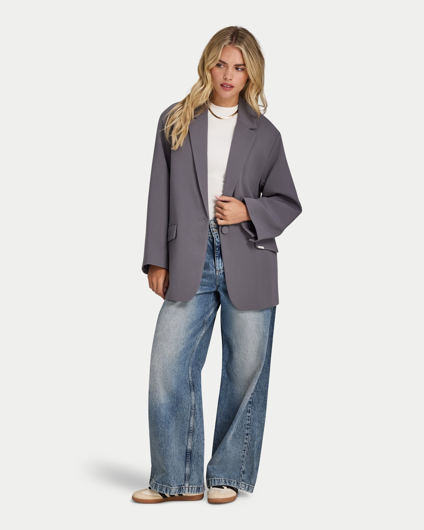 Womens Studio Oversized Blazer