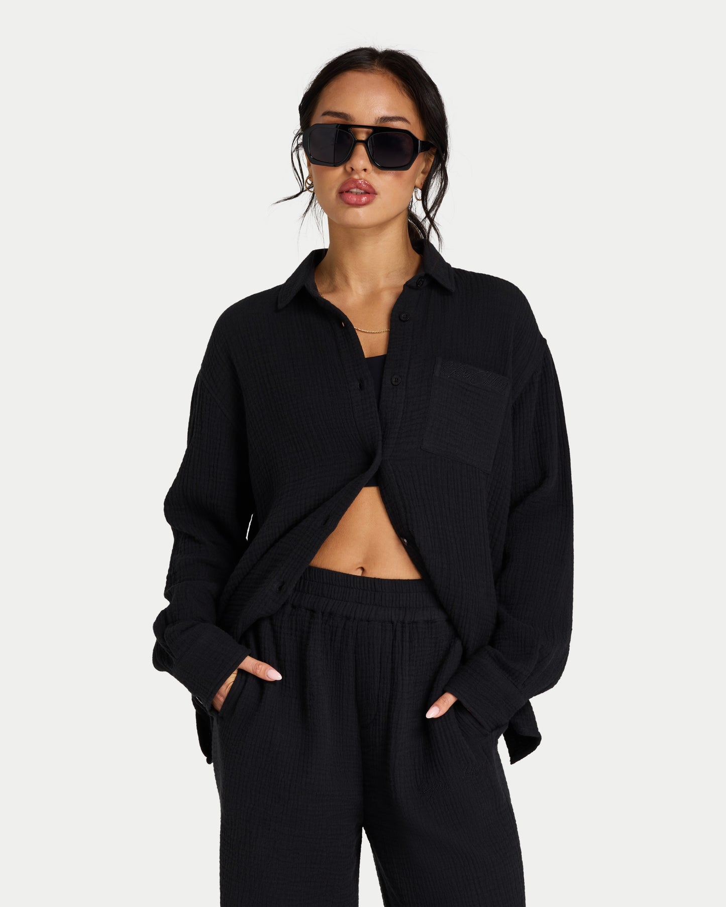 REWEAR Womens Resort Long Sleeve Shirt