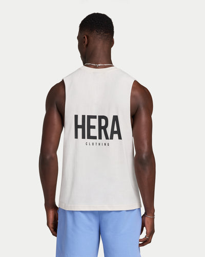 Mens Staple Tank - White