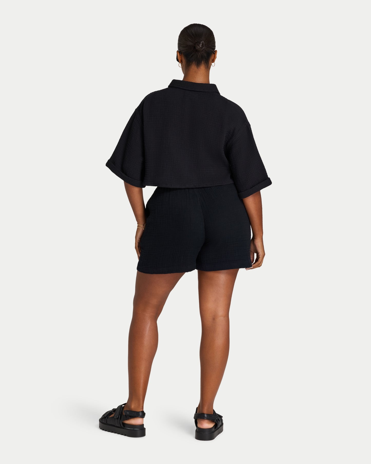 Womens Resort Cropped Shirt