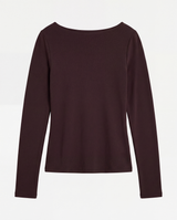 Womens Essential Dual Wear Long Sleeve Top