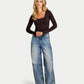 Womens Essential Dual Wear Long Sleeve Top