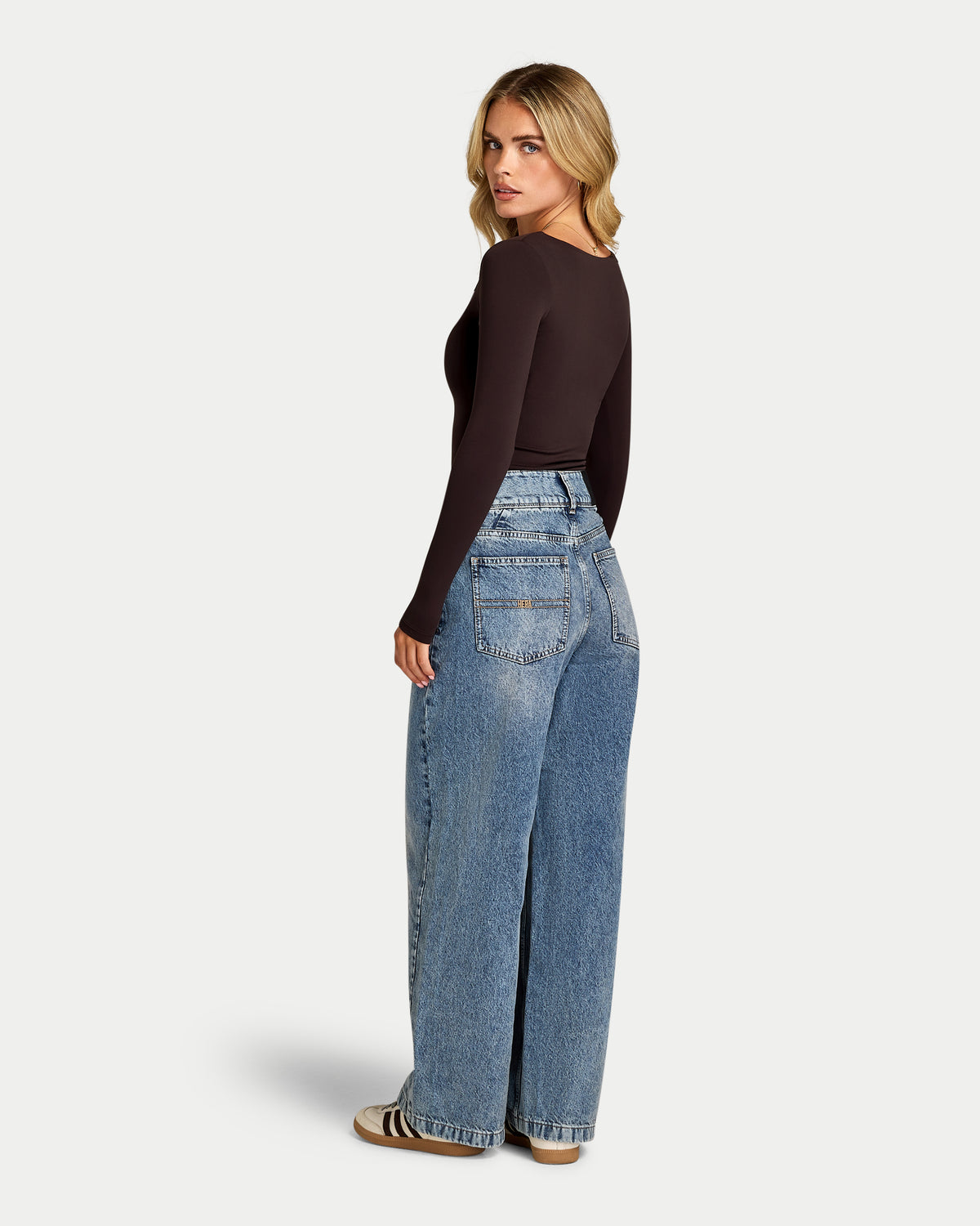 Womens Essential Dual Wear Long Sleeve Top