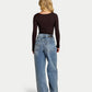 Womens Essential Dual Wear Long Sleeve Top
