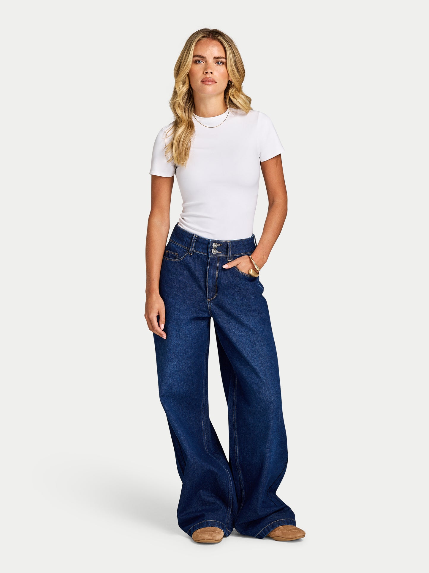 Womens Wide Leg Jean