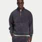 Mens Signature Washed Oversized 1/4 Zip Sweatshirt