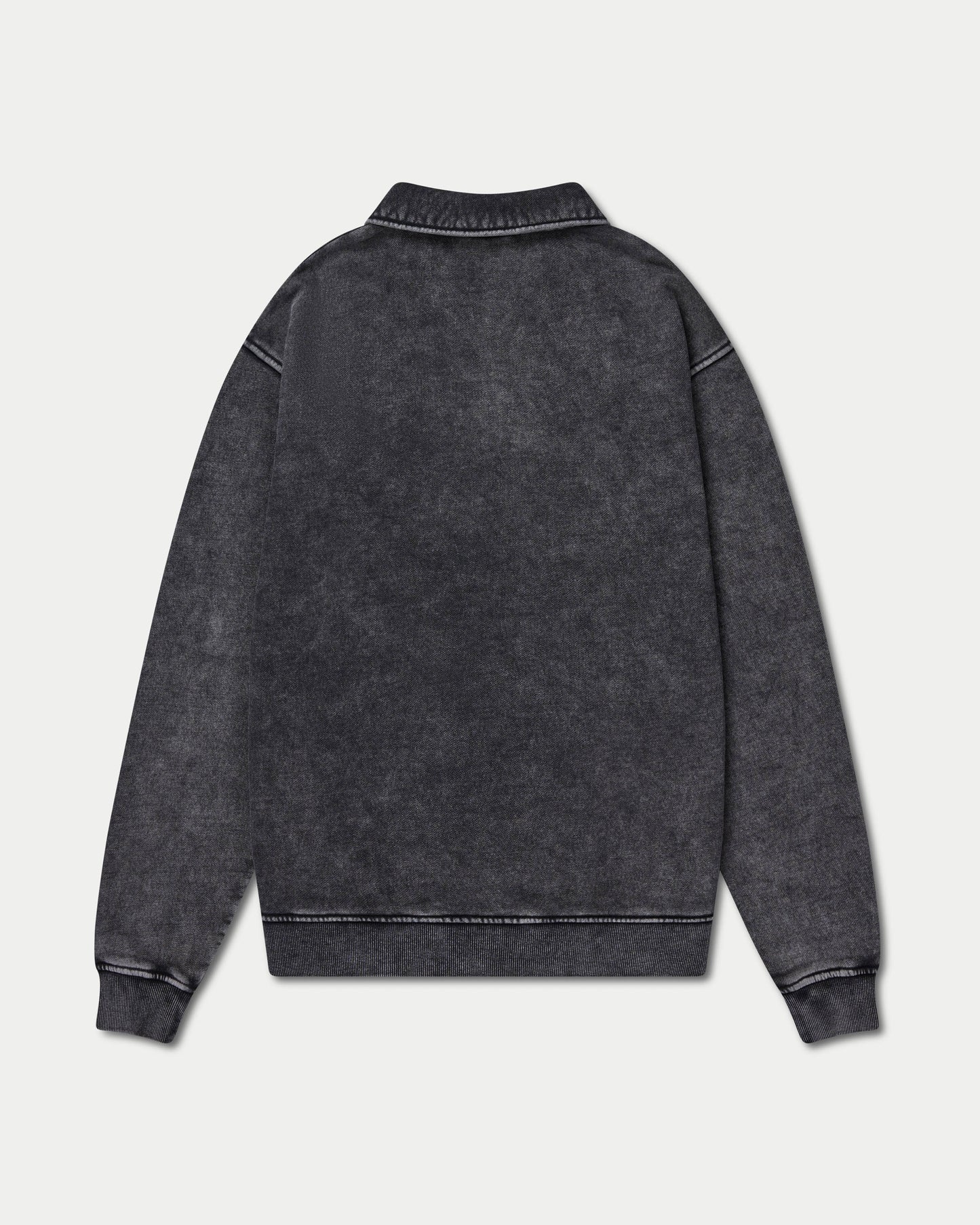 Mens Signature Washed Oversized 1/4 Zip Sweatshirt