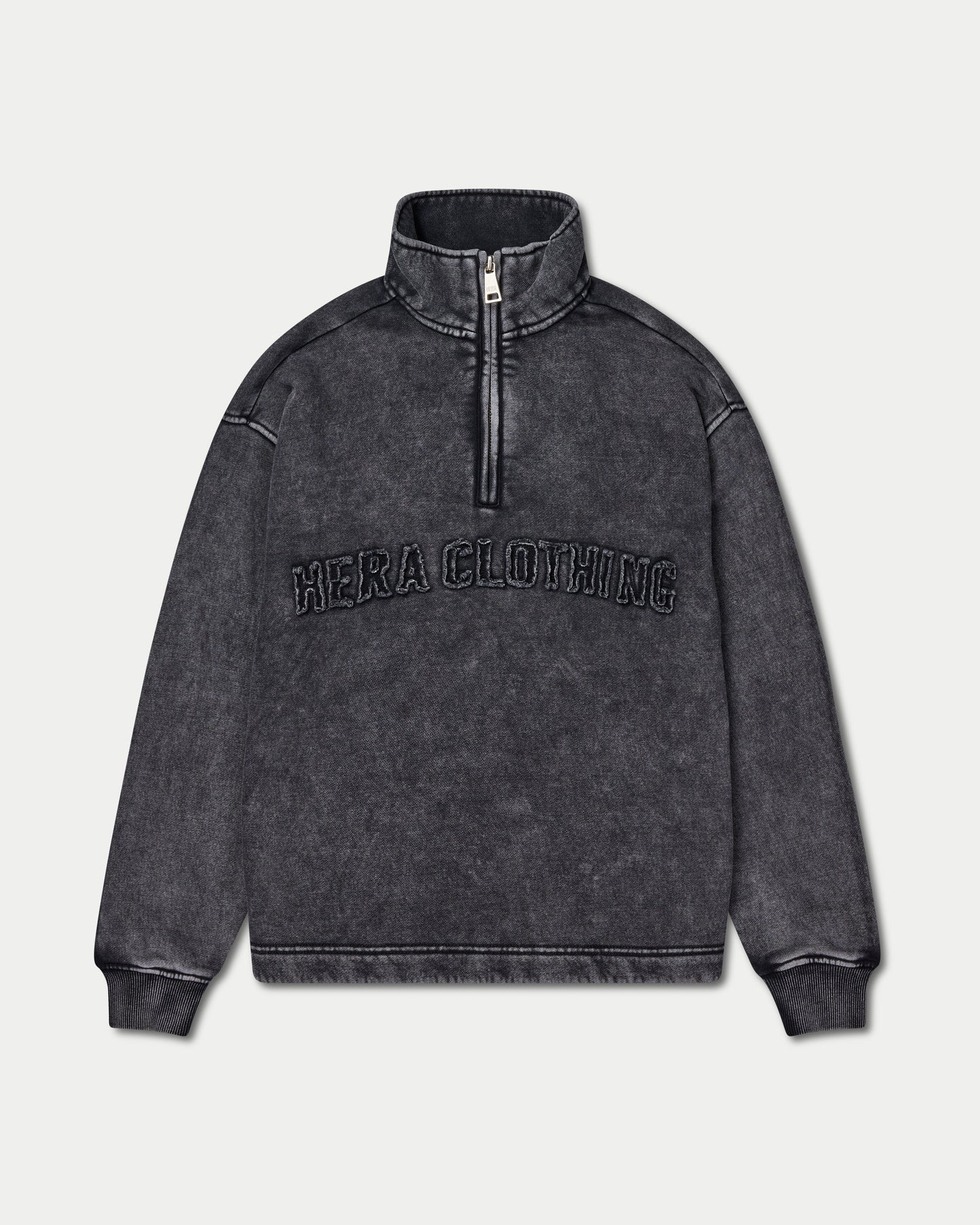 Womens Signature Washed Oversized 1/4 Zip Sweatshirt