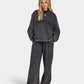 Womens Signature Washed Oversized 1/4 Zip Sweatshirt