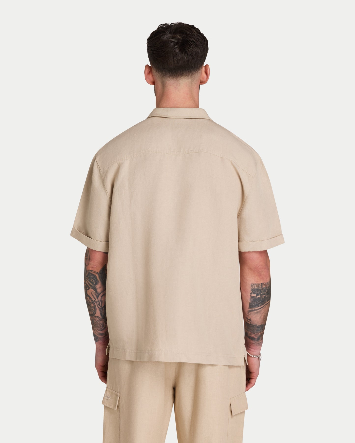 Mens Linen Short Sleeve Shirt