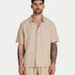 Mens Linen Short Sleeve Shirt