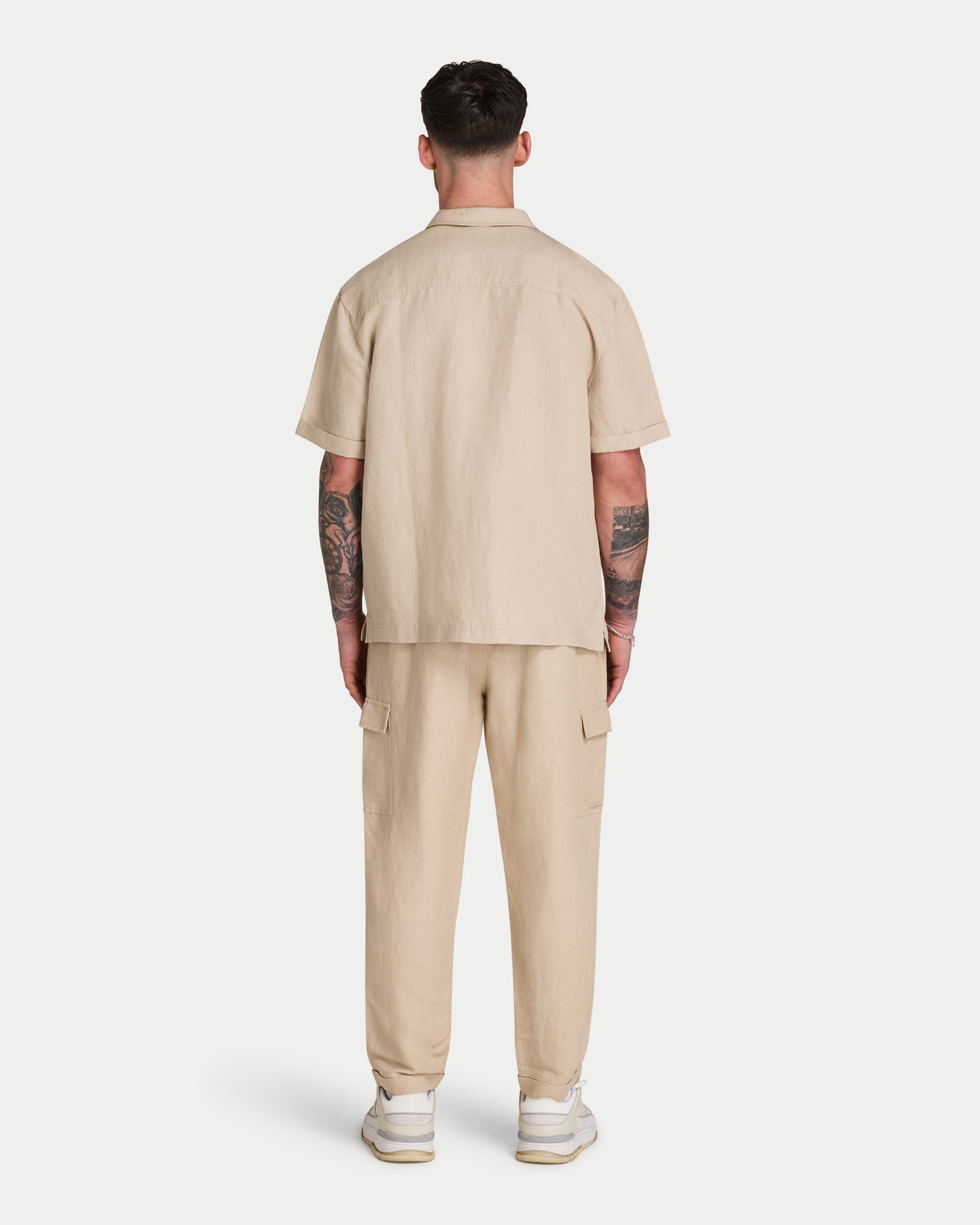 Mens Linen Short Sleeve Shirt