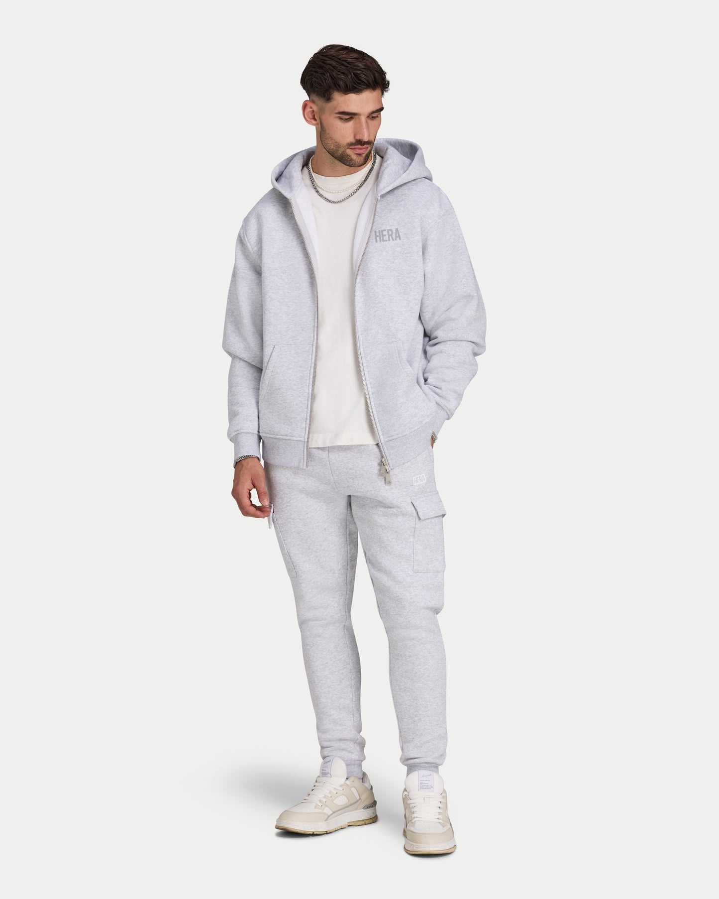 Mens Staple Oversized Zip up Hoodie