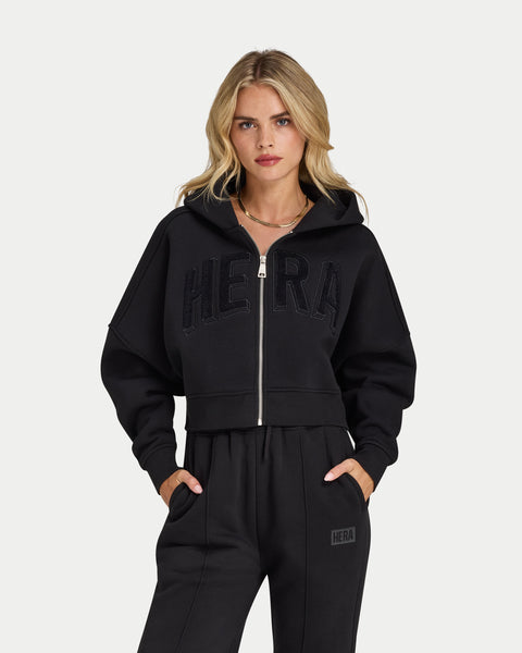 365 Cropped Zip Hoodie
