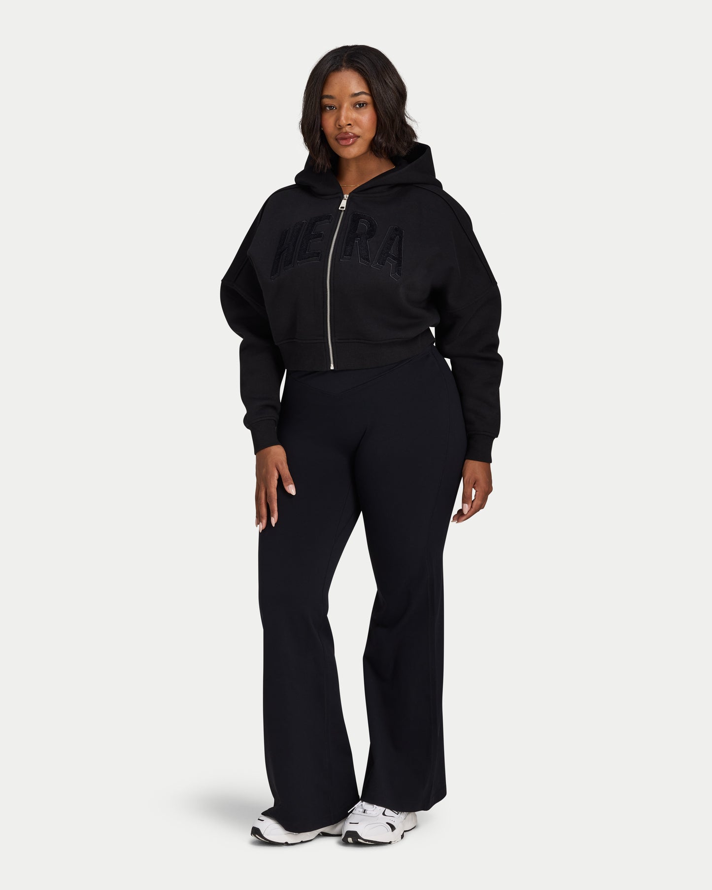 Womens 365 Cropped Zip Hoodie