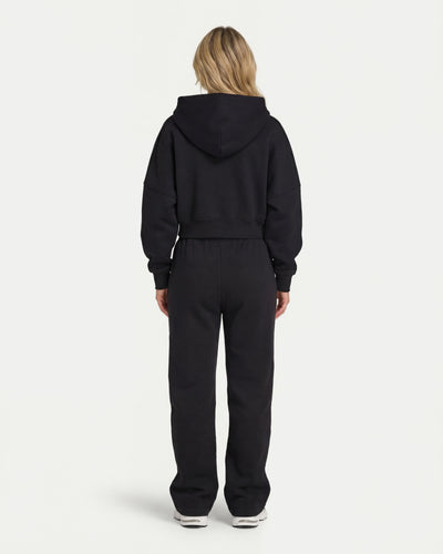 Womens 365 Cropped Zip Hoodie