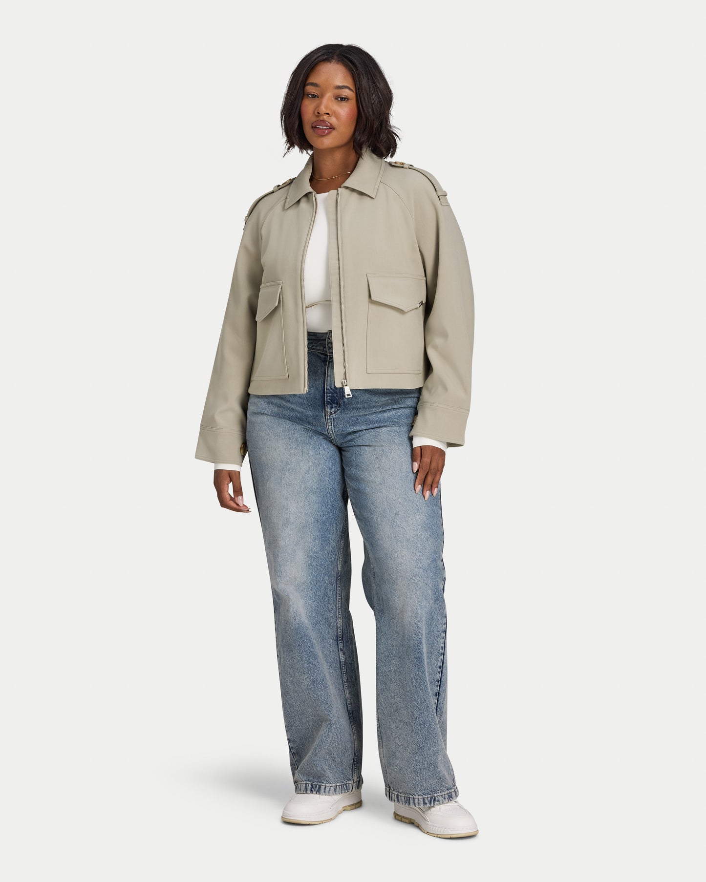 Womens Studio Collared Jacket