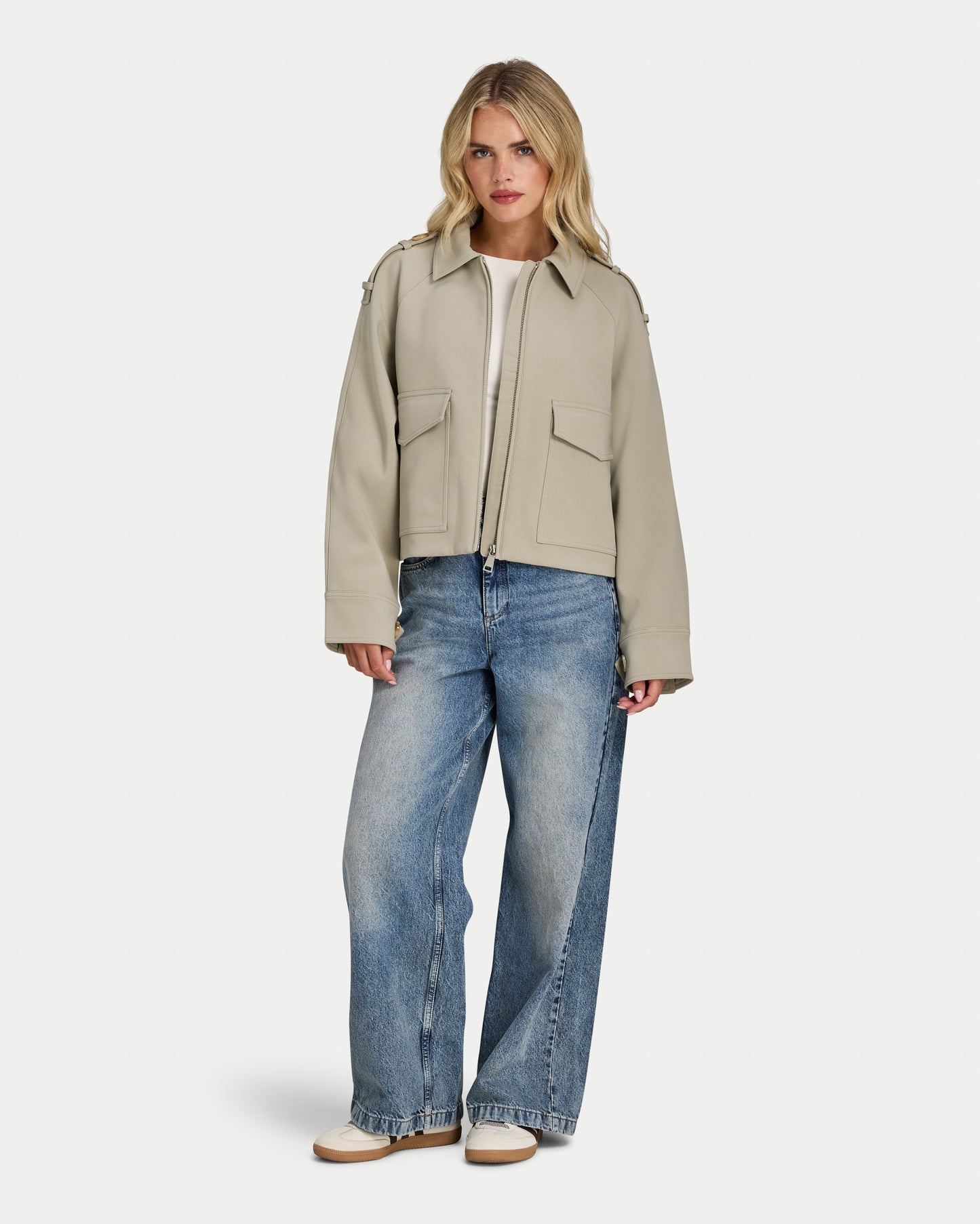 Womens Studio Collared Jacket